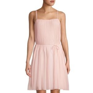 Rebecca Taylor Pintuck Silk Mini Dress